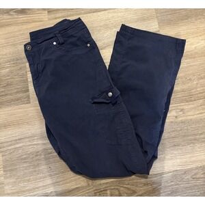 Kuhl Splash Roll Up Pants Womens 14 Reg Blue Cargo Pockets Outdoor Hiking